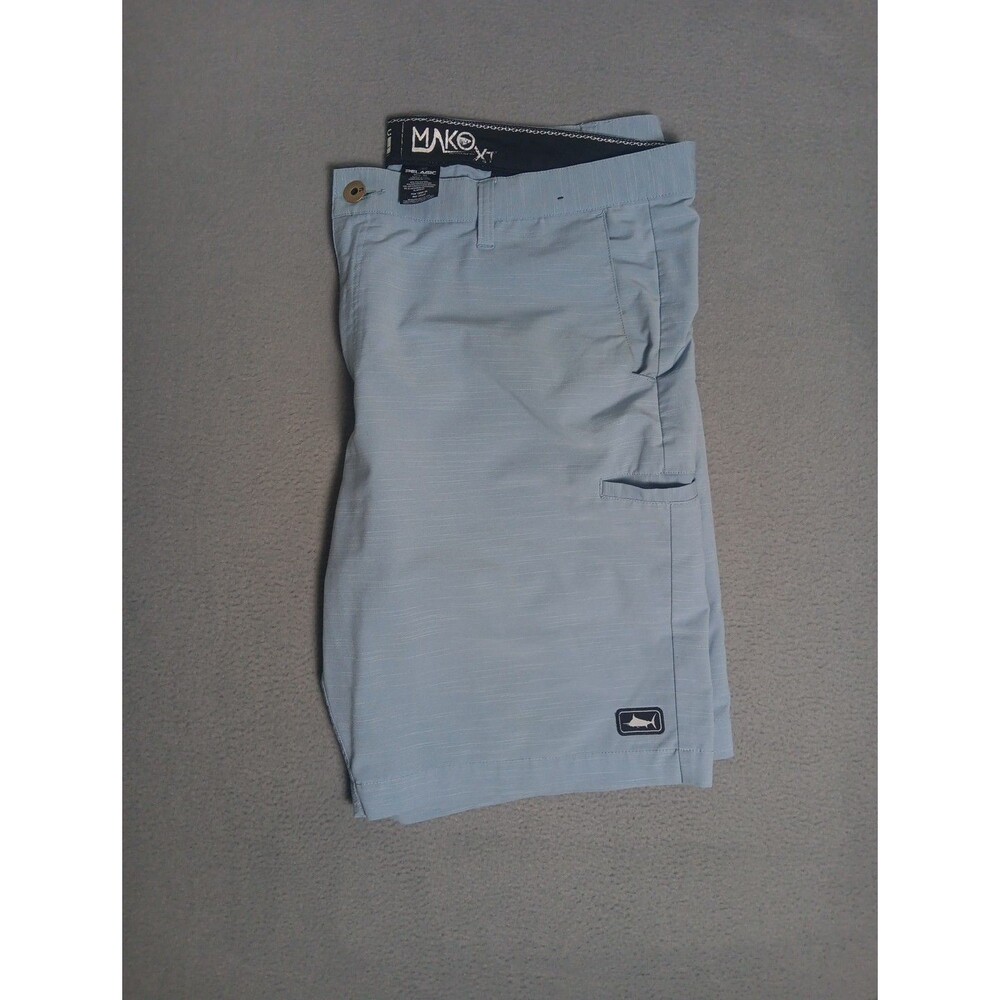 Pelagic Shorts Mens 40 Blue Mako Hybrid Fishing Surfing Performance Chinos